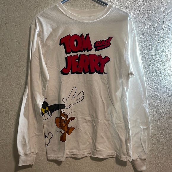 tom and jerry long sleeve white shirt good condition - Picture 1 of 2
